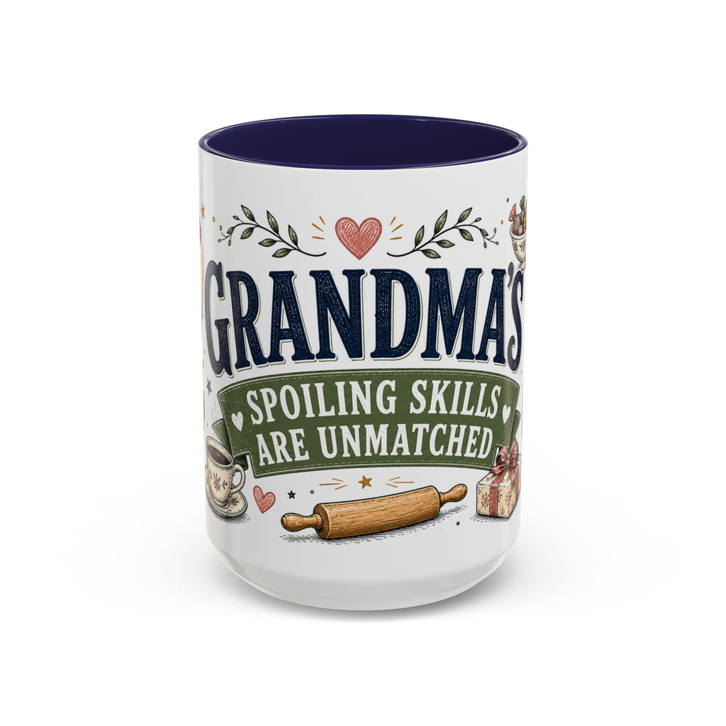 Grandma's Spoiling Skills Are Unmatched Coffee Mug | Funny Gift From Grandkids | Accent Ceramic 11oz 15oz
