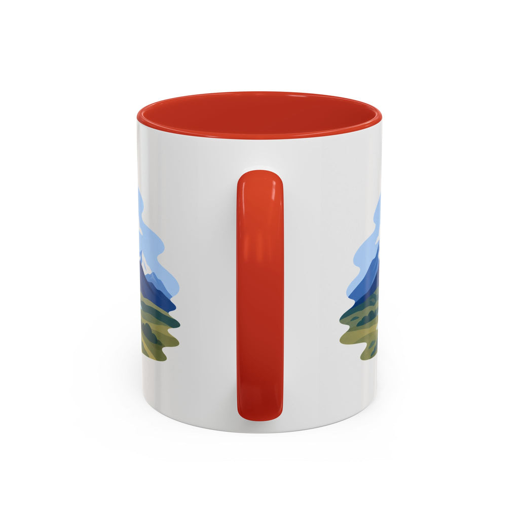 Wrangell-St. Elias National Park Coffee Mug | Solid Color Block Park Souvenir | 11oz 15oz Accent Mug