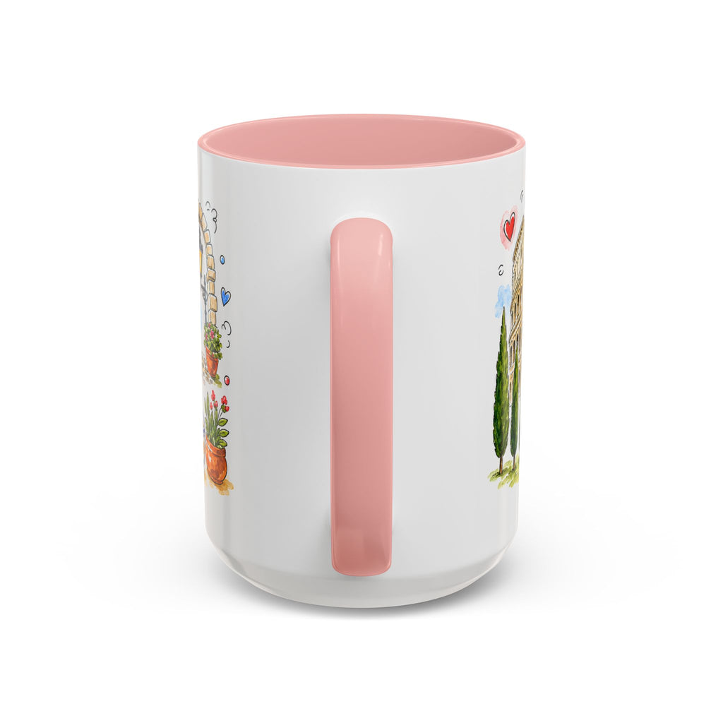 Rome Travel Mug | European City Souvenir Accent Coffee Mug | 11oz 15oz Ceramic Cup