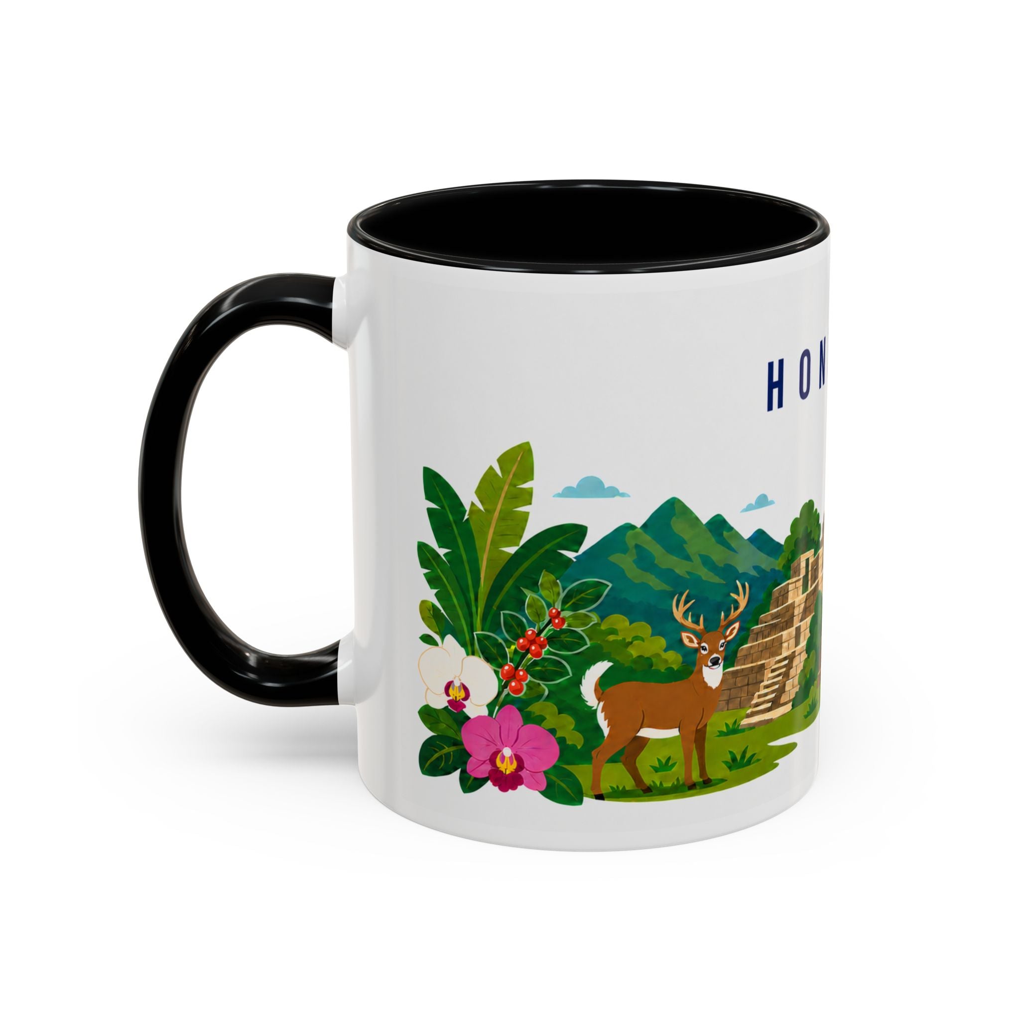 Honduras Coffee Mug | Travel Souvenir Accent Mug | Country Gift Ceramic Cup 11oz 15oz