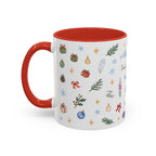Denali National Park Christmas Mug | Watercolor Travel Souvenir | Holiday Gift | Accent Ceramic Coffee Cup 11oz 15oz
