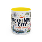 Ho Chi Minh City Coffee Mug | Vietnam Souvenir Travel Gift | Accent Color Ceramic 11oz 15oz