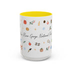 New River Gorge National Park Christmas Mug | Watercolor Travel Souvenir | Holiday Gift | Accent Ceramic Coffee Cup 11oz 15oz