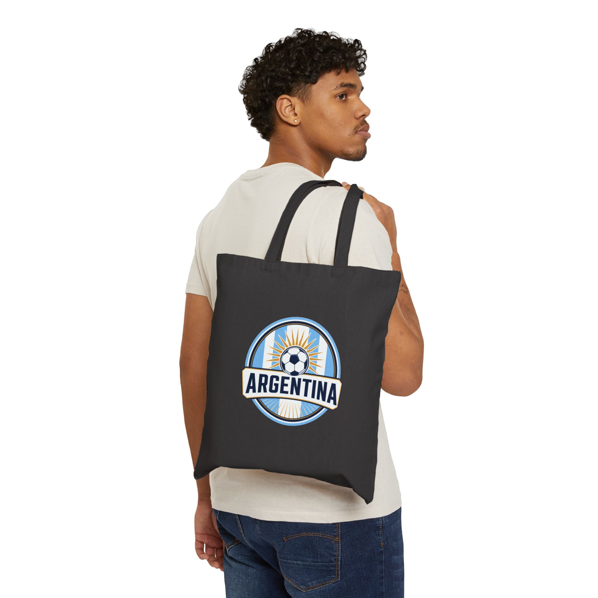 Argentina Soccer Tote Bag | ARGENTINA Football Fan Gift | Country Supporter Tote Bag