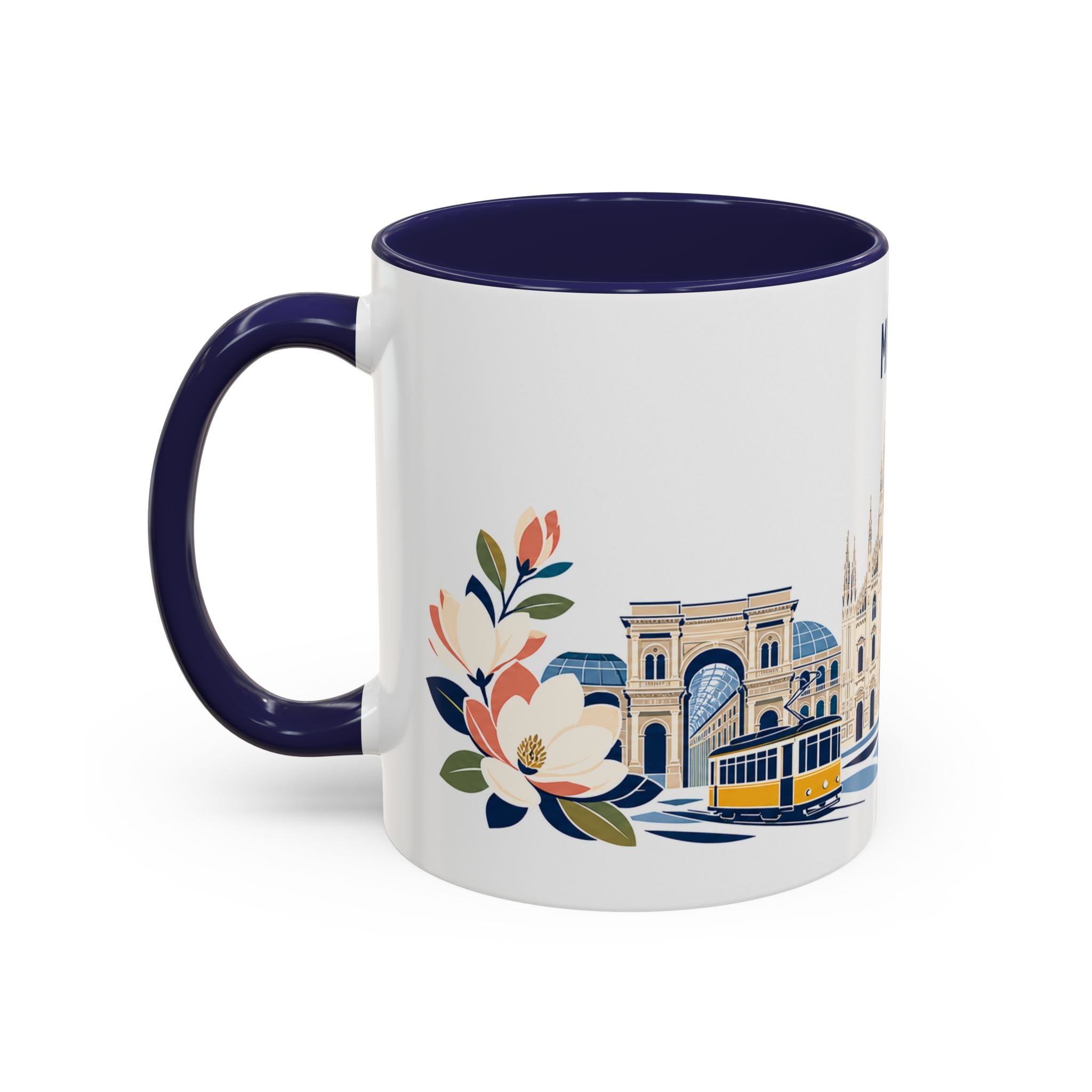 Milan Coffee Mug | Italy Travel Souvenir | Porcelain Decal City Gift | 11oz 15oz Accent Mug
