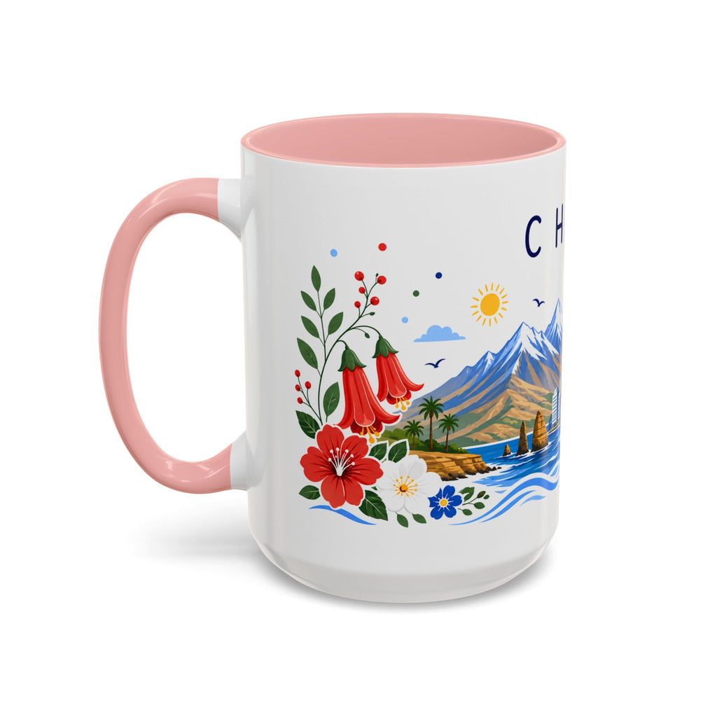 Chile Coffee Mug | Travel Souvenir Accent Mug | Place Gift Ceramic Cup 11oz 15oz