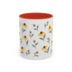 Maryland Black-eyed Susan Mug, State Flower Floral Coffee Cup, 11oz Botanical Gift