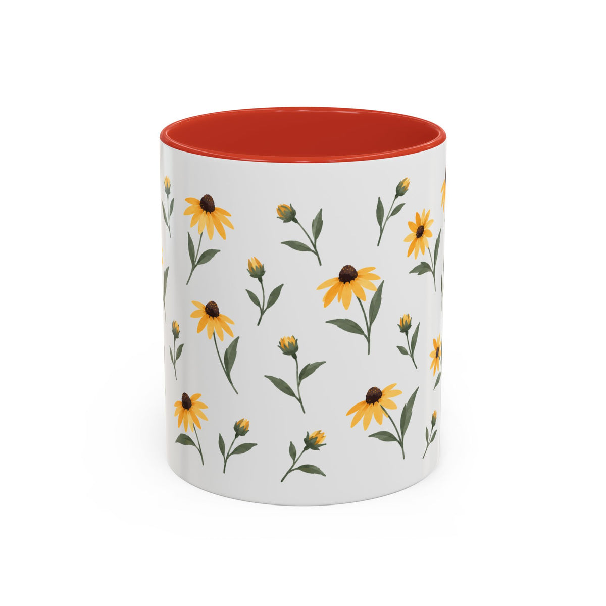 Maryland Black-eyed Susan Mug, State Flower Floral Coffee Cup, 11oz Botanical Gift