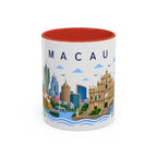 Macau Coffee Mug | Travel Souvenir Accent Mug | Place Gift Ceramic Cup 11oz 15oz
