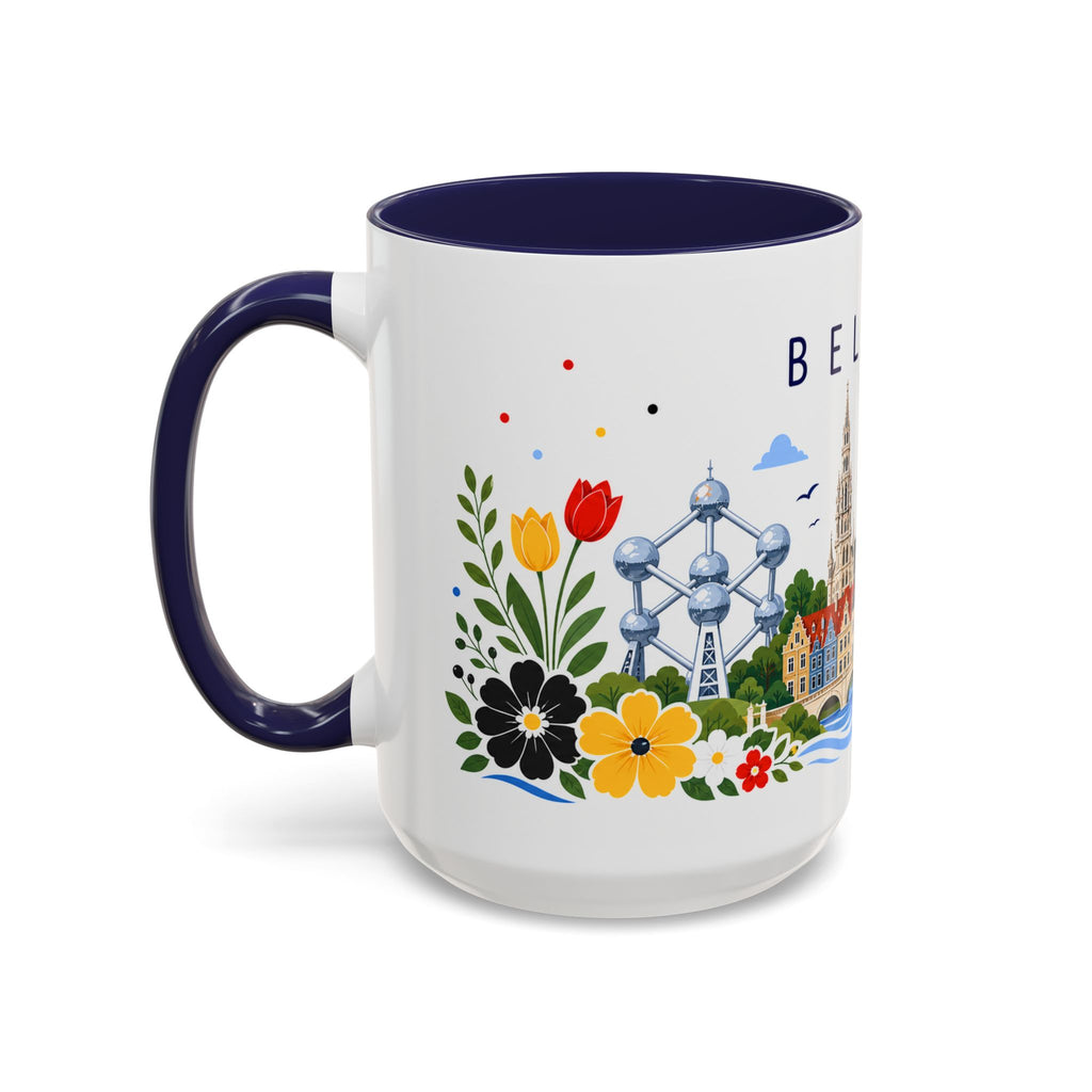 Belgium Coffee Mug | Travel Souvenir Accent Mug | Place Gift Ceramic Cup 11oz 15oz
