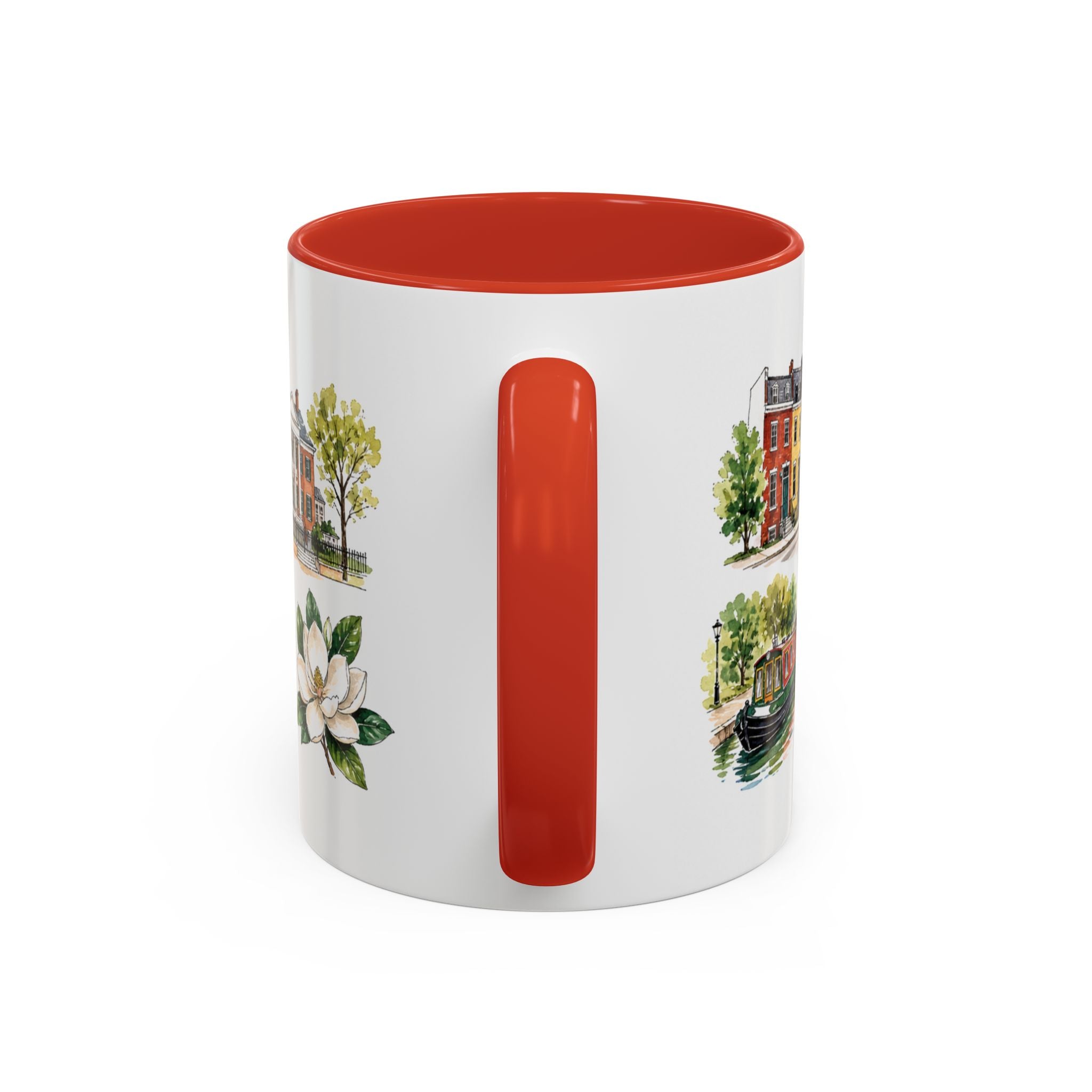 Richmond Illustrated Travel Mug | City Souvenir Accent Coffee Mug | 11oz 15oz Ceramic Cup