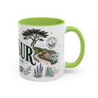 Big Sur Coffee Mug | Travel Destination Souvenir Gift | Accent Color Ceramic 11oz 15oz