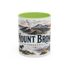 Mount Bromo Mug, Indonesia Travel Souvenir, Bucket List Gift, Accent Ceramic Coffee Mug 11oz 15oz