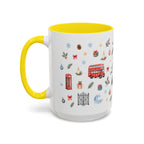 London Christmas Mug | Watercolor City Souvenir, Travel Memories, Ceramic Coffee Cup