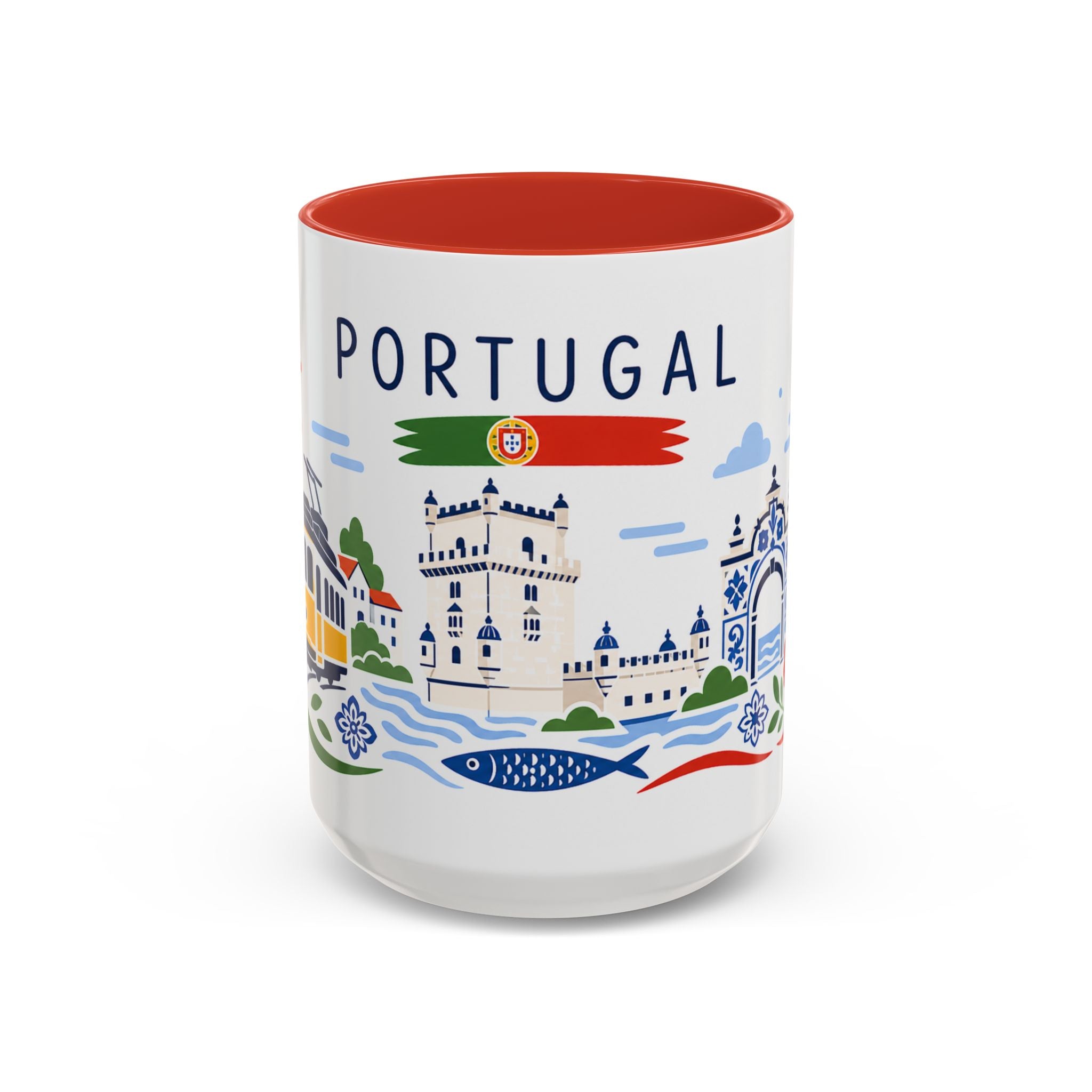 Portugal Coffee Mug | Travel Souvenir Accent Mug | Country Gift Ceramic Cup 11oz 15oz