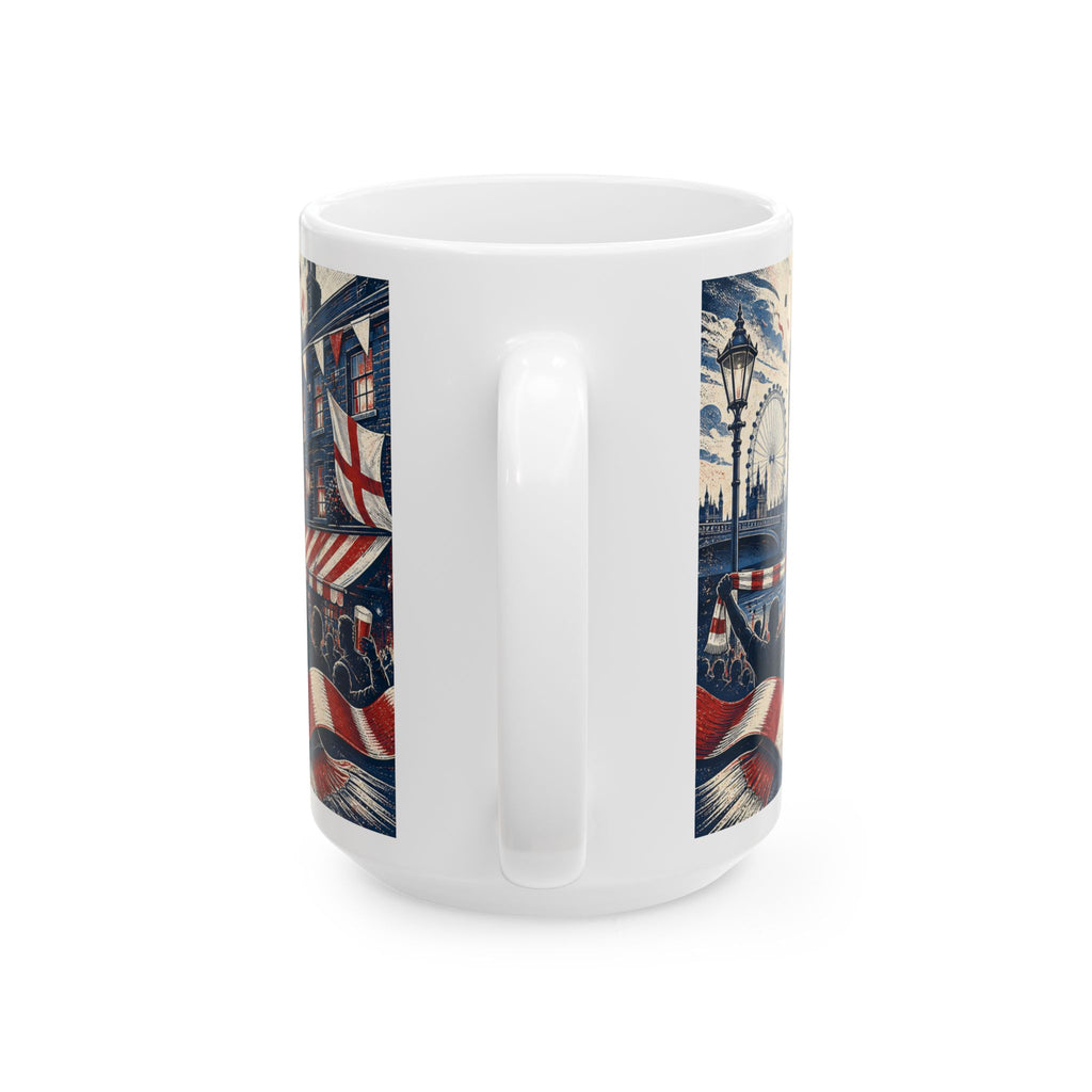 England Soccer Spirit Coffee Mug | Soccer Fan Gift | Ceramic 11oz 15oz Match Day Cup