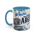 Argentina Soccer Coffee Mug | Soccer Fan Gift | Accent Color Ceramic 11oz 15oz Match Day Cup