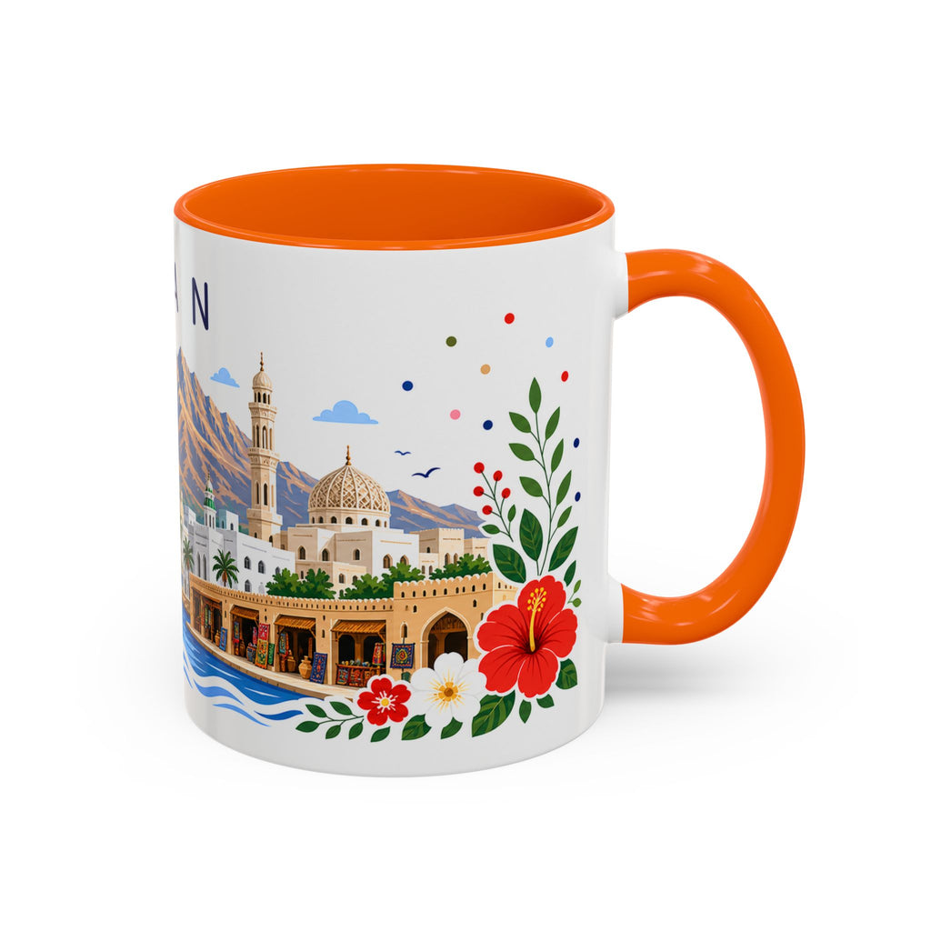Oman Coffee Mug | Travel Souvenir Accent Mug | Place Gift Ceramic Cup 11oz 15oz