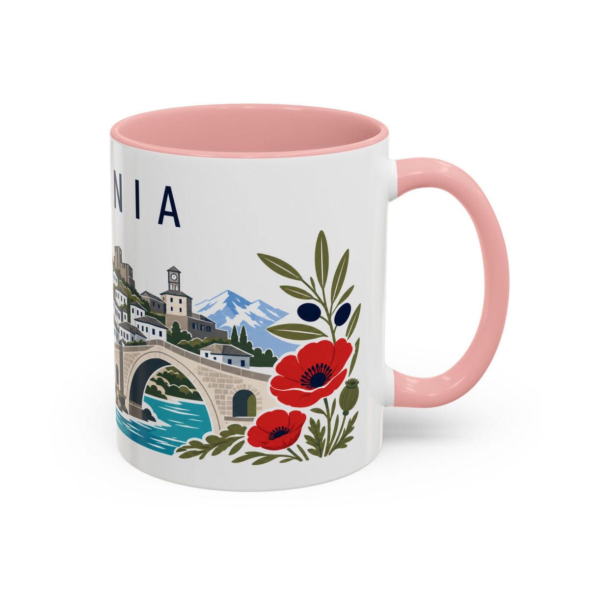 Albania Coffee Mug | Travel Souvenir Accent Mug | Country Gift Ceramic Cup 11oz 15oz