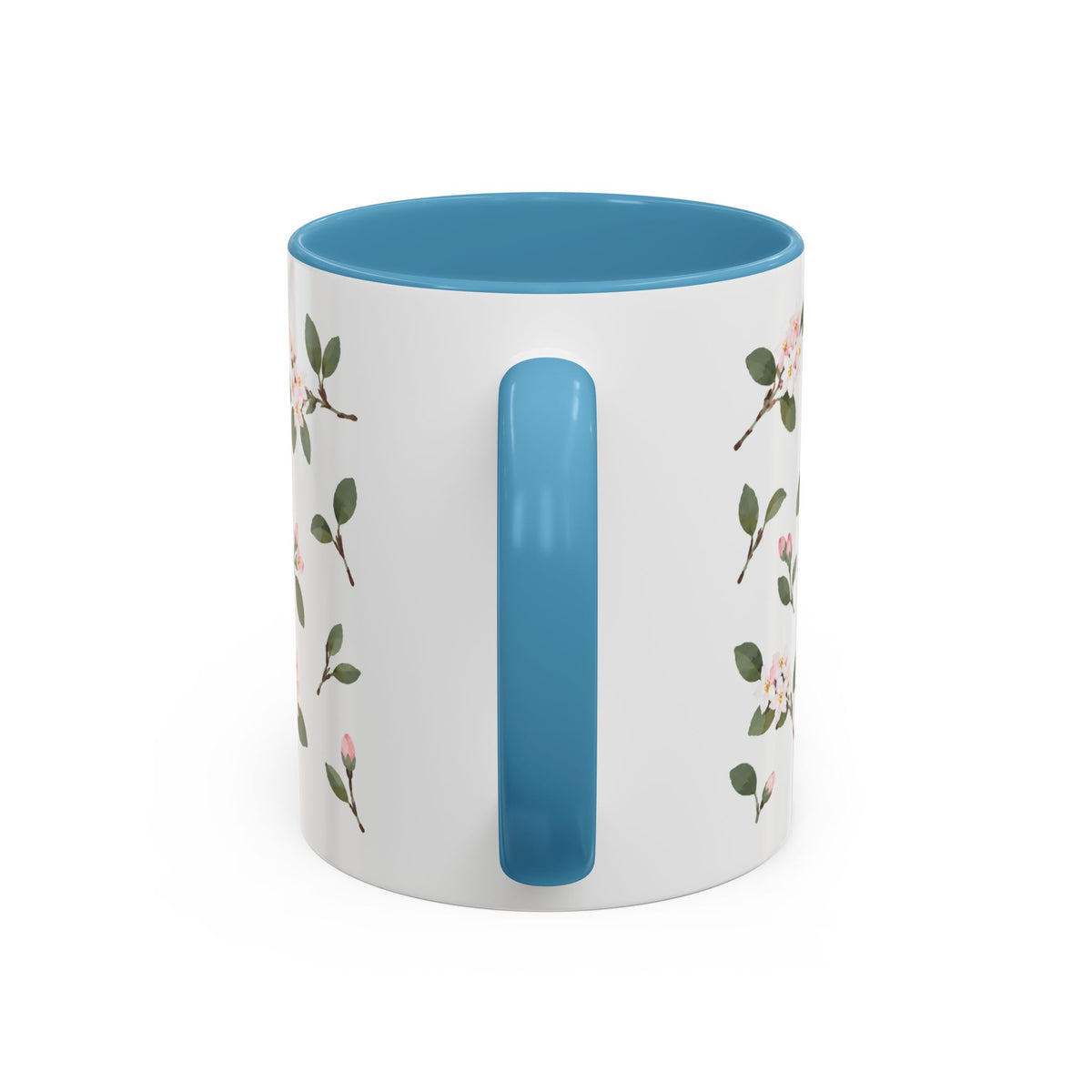 Massachusetts Mayflower Mug, State Flower Floral Coffee Cup, 11oz Botanical Gift
