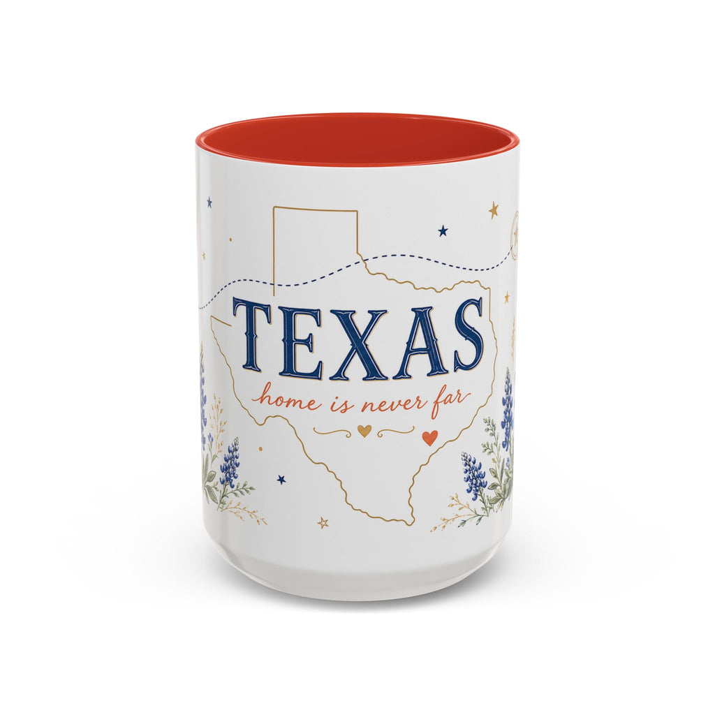 Texas State Map Mug | Bluebonnet Botanical Design, Home Reminder Coffee Cup