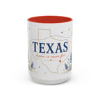 Texas State Map Mug | Bluebonnet Botanical Design, Home Reminder Coffee Cup