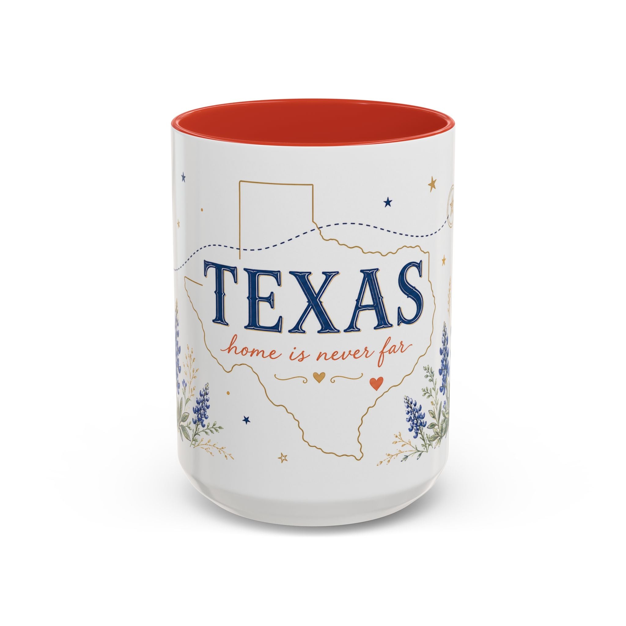 Texas State Map Mug | Bluebonnet Botanical Design, Home Reminder Coffee Cup