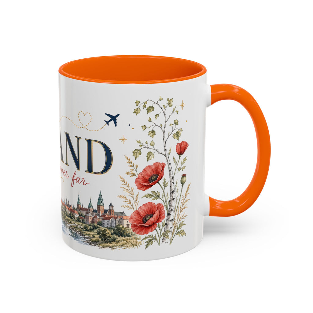 Poland Home Country Mug | Moving Away Gift | Long Distance Friendship | 11 oz 15 oz Accent Mug