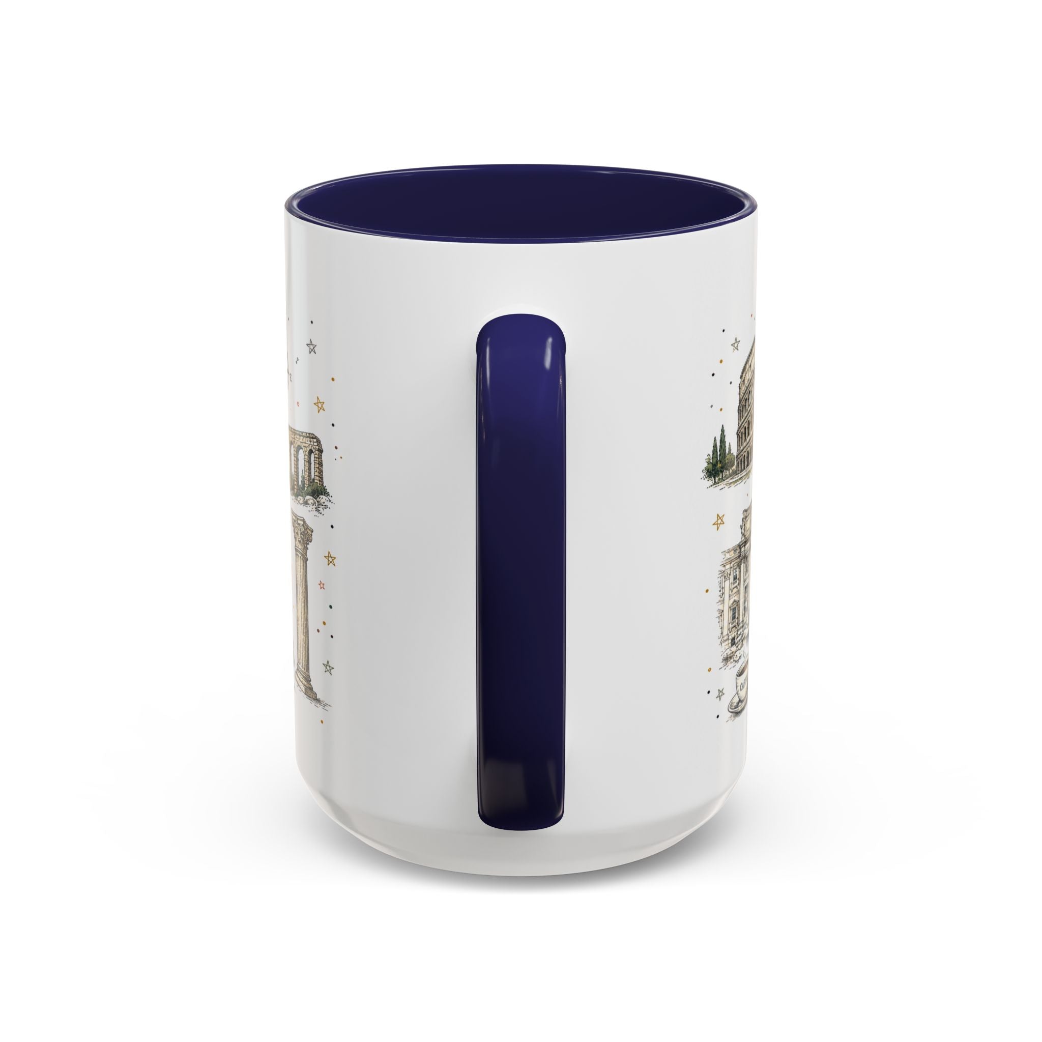 Rome Coffee Mug | Italy Souvenir Travel Gift | Accent Color Ceramic 11oz 15oz