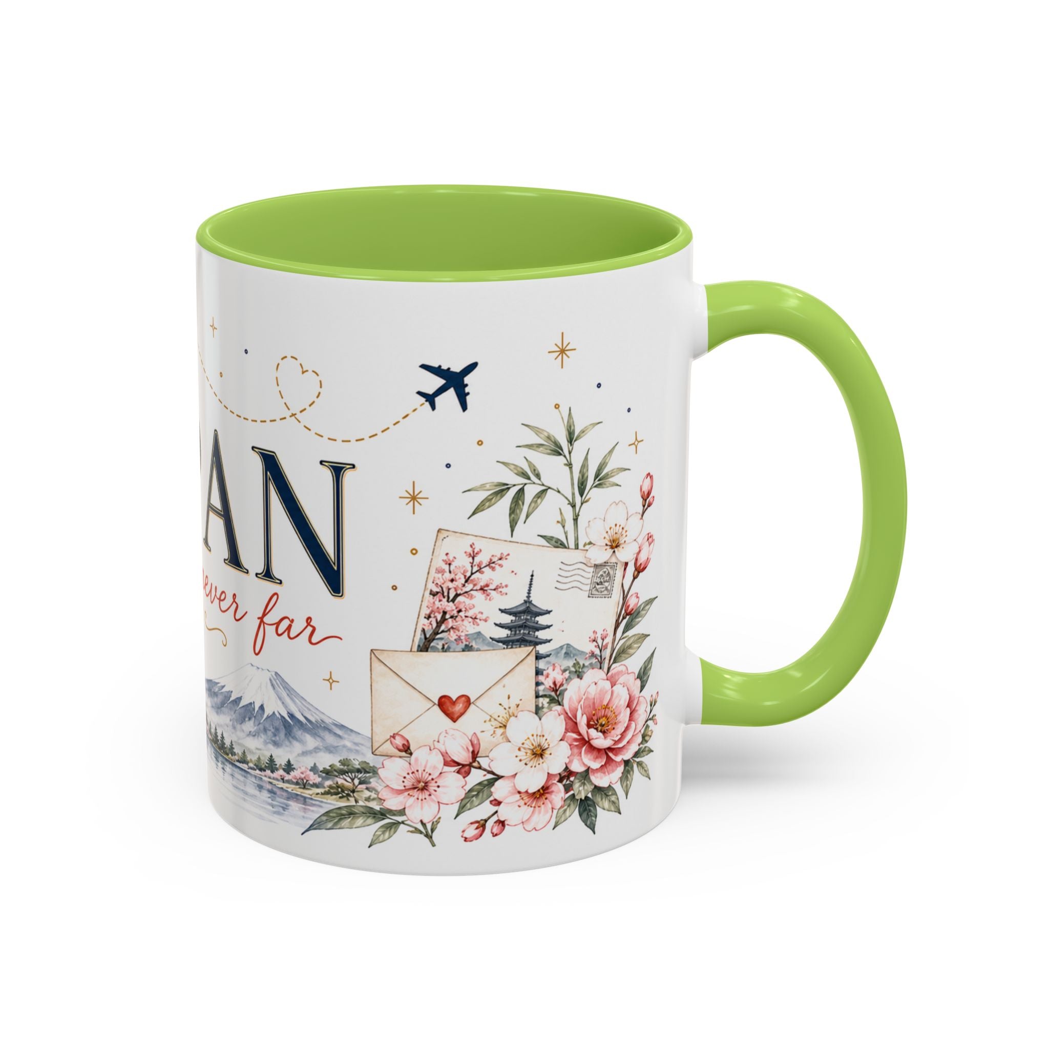 Japan Home Country Mug | Moving Away Gift | Long Distance Friendship | 11 oz 15 oz Accent Mug