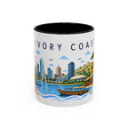 Ivory Coast Coffee Mug | Travel Souvenir Accent Mug | Place Gift Ceramic Cup 11oz 15oz