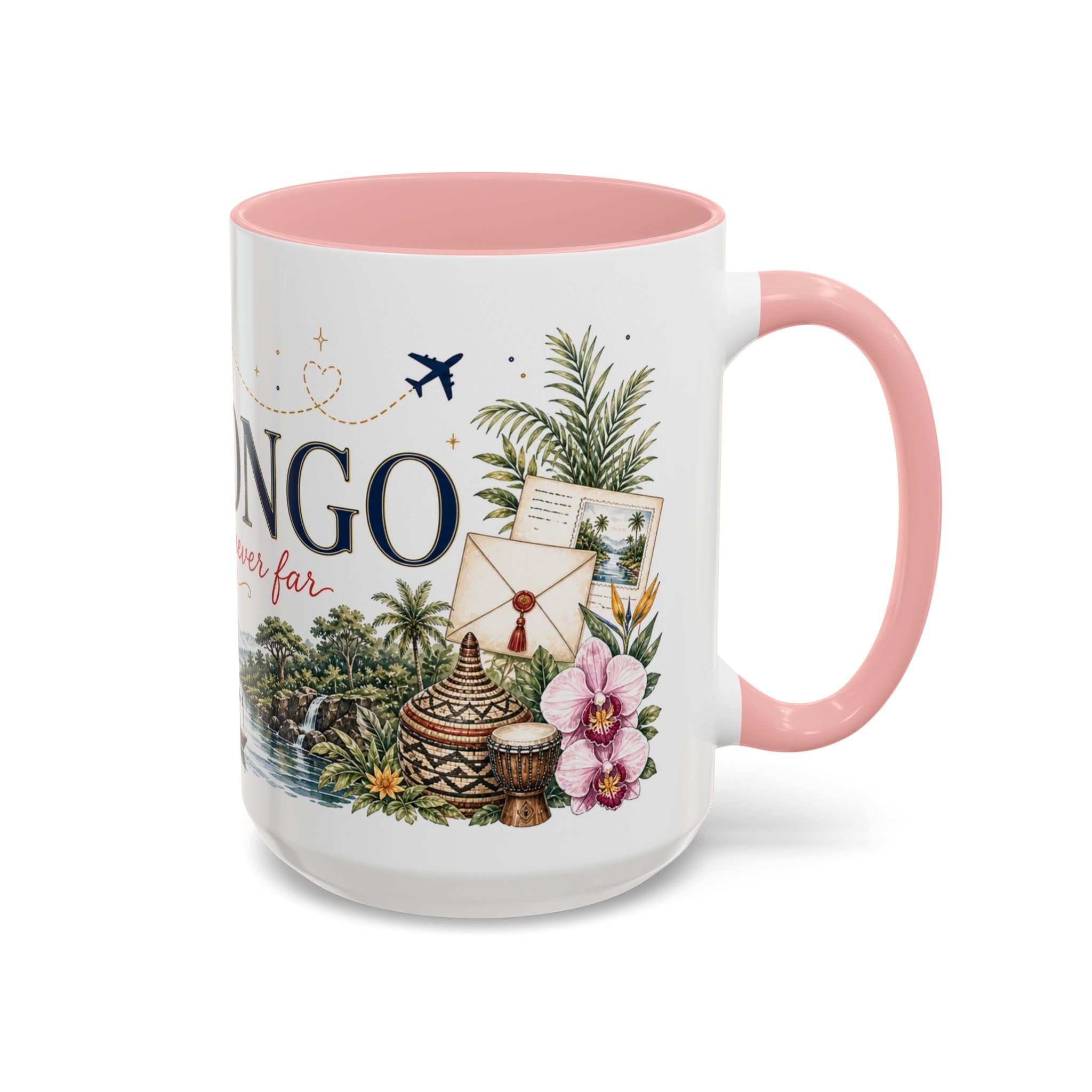 DR Congo Home Country Mug | Moving Away Gift | Long Distance Friendship | 11 oz 15 oz Accent Mug