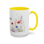 Personalized Kindergarten Teacher Mug | Custom Name Wildflower Rainbow Cup | Back to School Gift