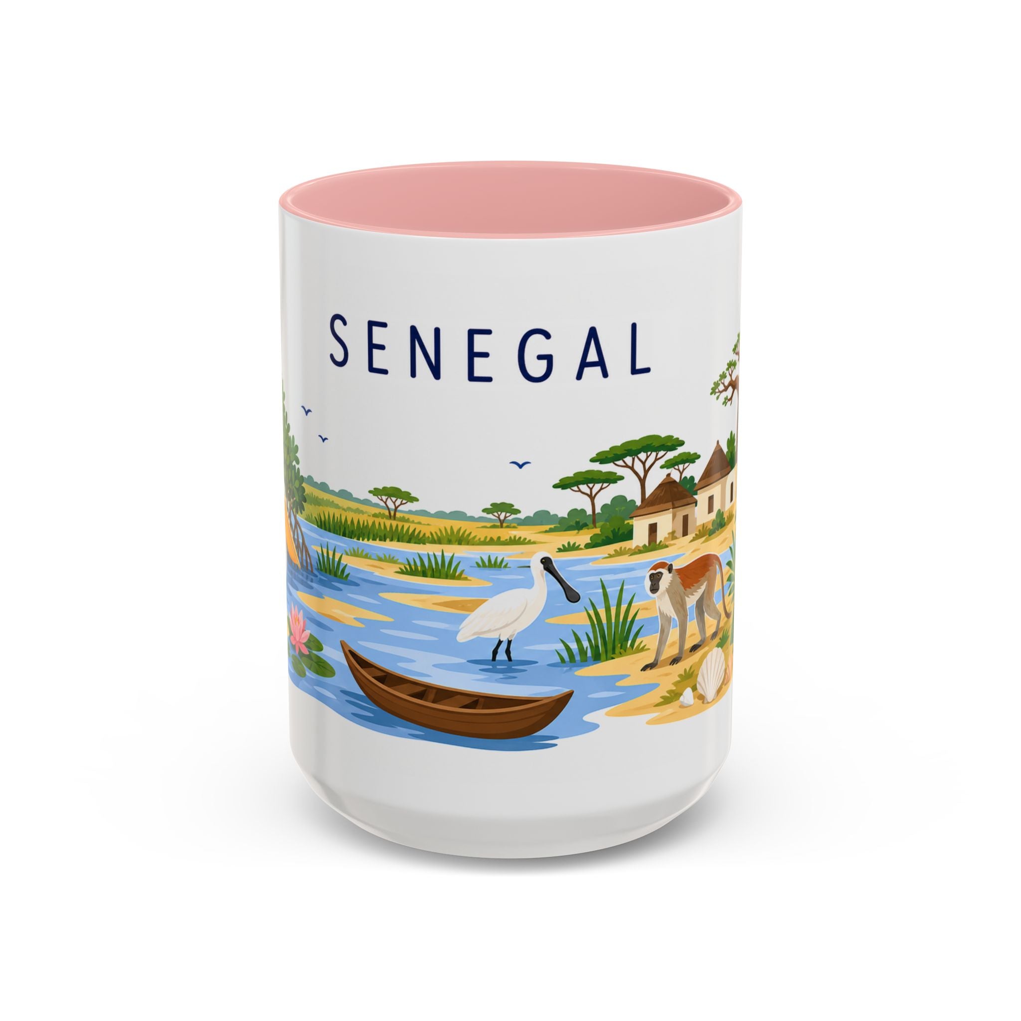 Senegal Soccer Coffee Mug | World Cup Fan Gift | Accent Color Ceramic 11oz 15oz Match Day Cup