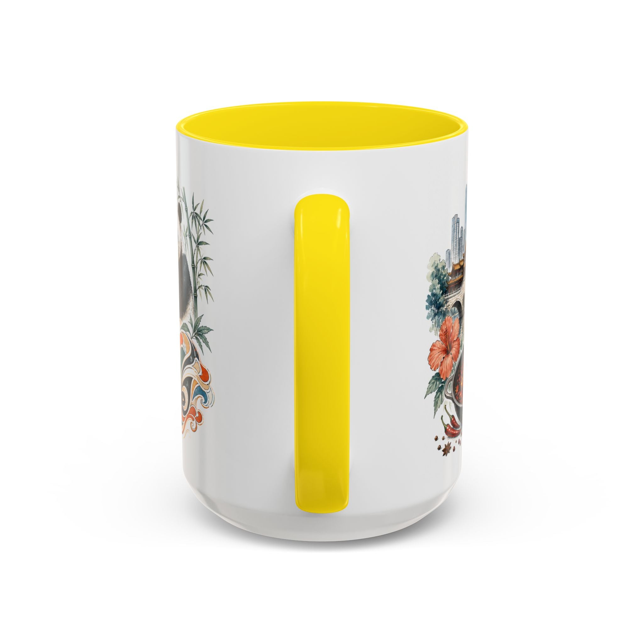 Chengdu Coffee Mug | China Travel Souvenir | Vintage Illustrated City Gift | 11 oz 15 oz Accent Mug