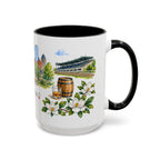 Lexington Illustrated Travel Mug | City Souvenir Accent Coffee Mug | 11oz 15oz Ceramic Cup