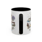 Lisbon Coffee Mug | Portugal Travel Souvenir | Vintage Illustrated City Gift | 11 oz 15 oz Accent Mug