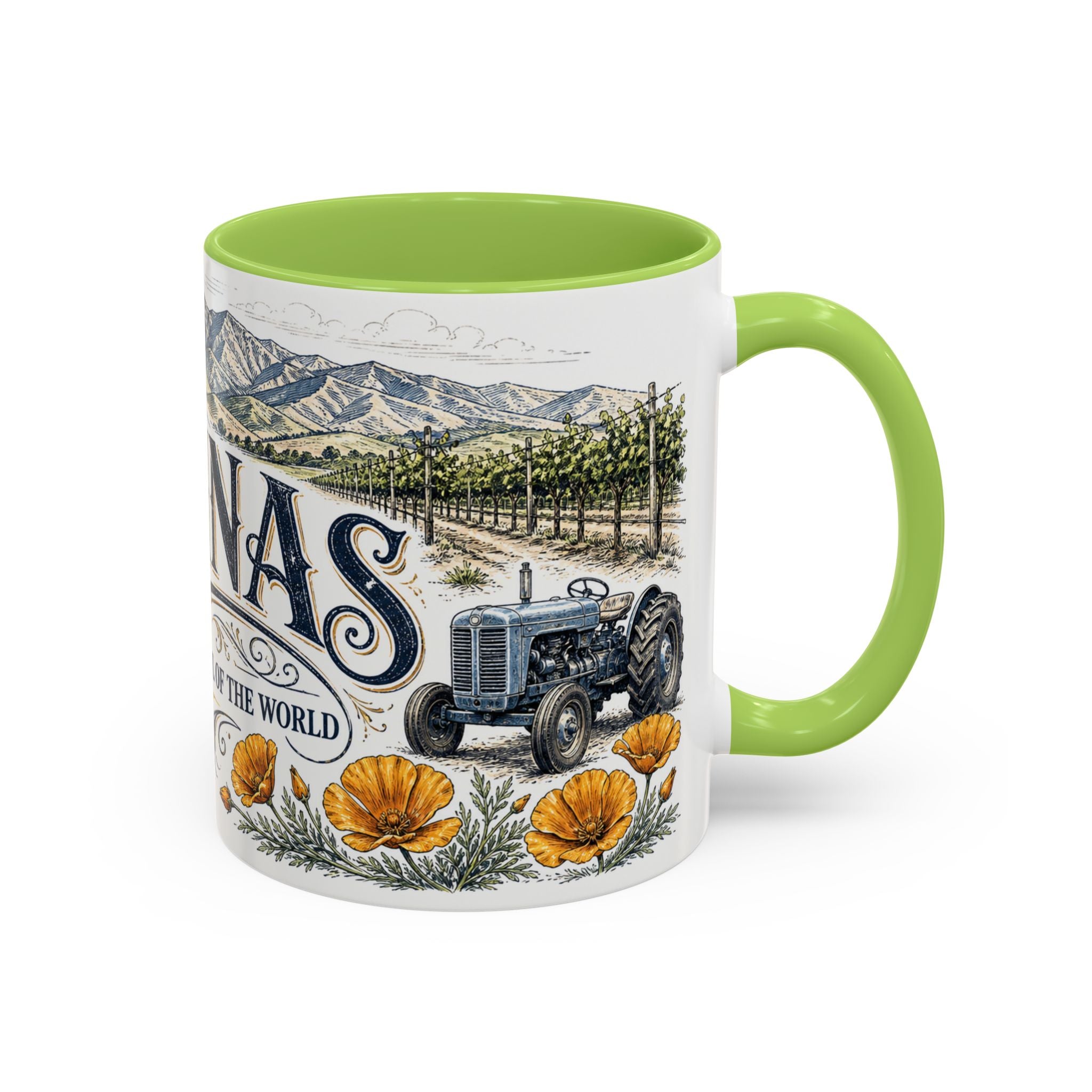 Salinas Coffee Mug | United States Travel Souvenir | Vintage Illustrated City Gift | 11 oz 15 oz Accent Mug