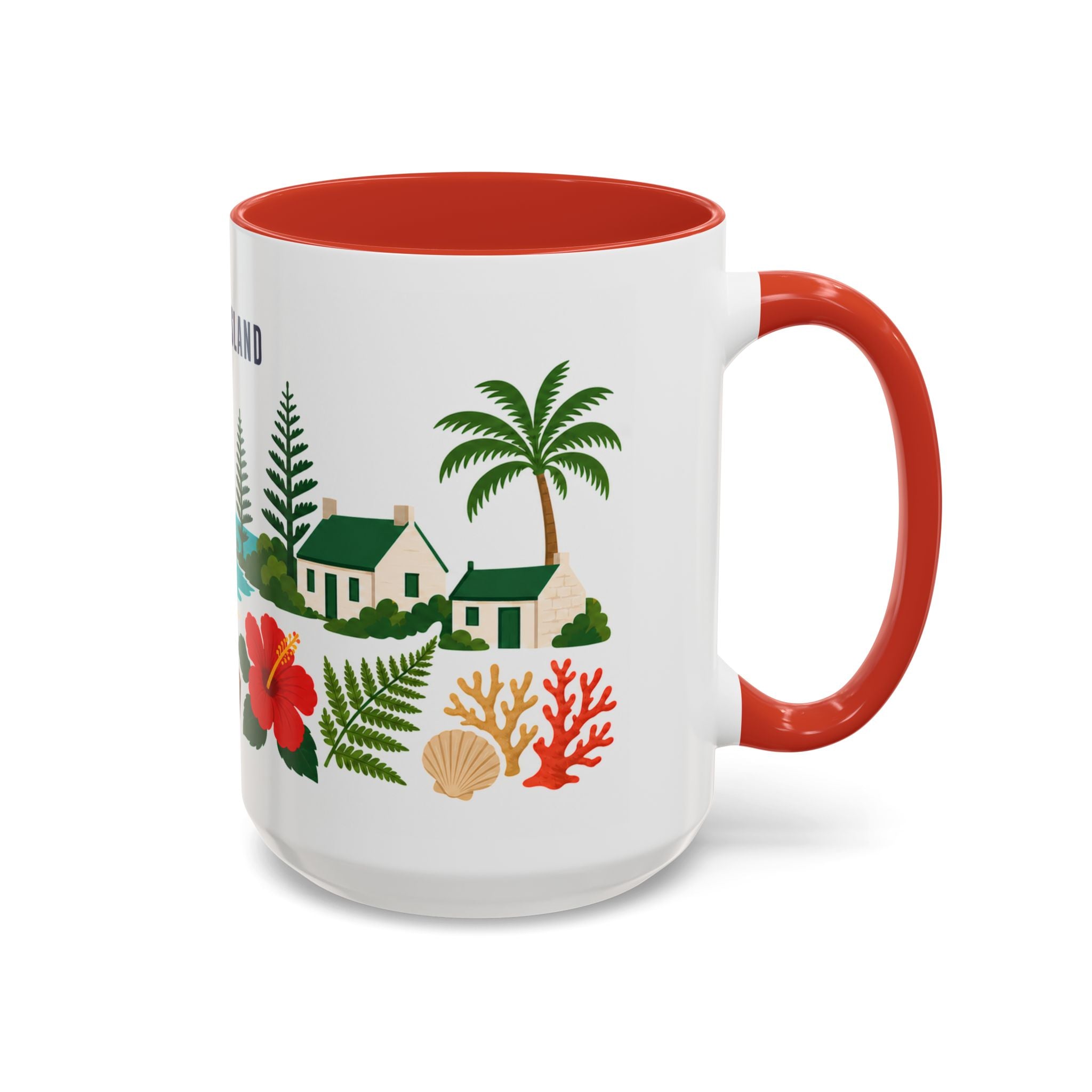 Norfolk Island Coffee Mug | Travel Souvenir Accent Mug | Country Gift Ceramic Cup 11oz 15oz