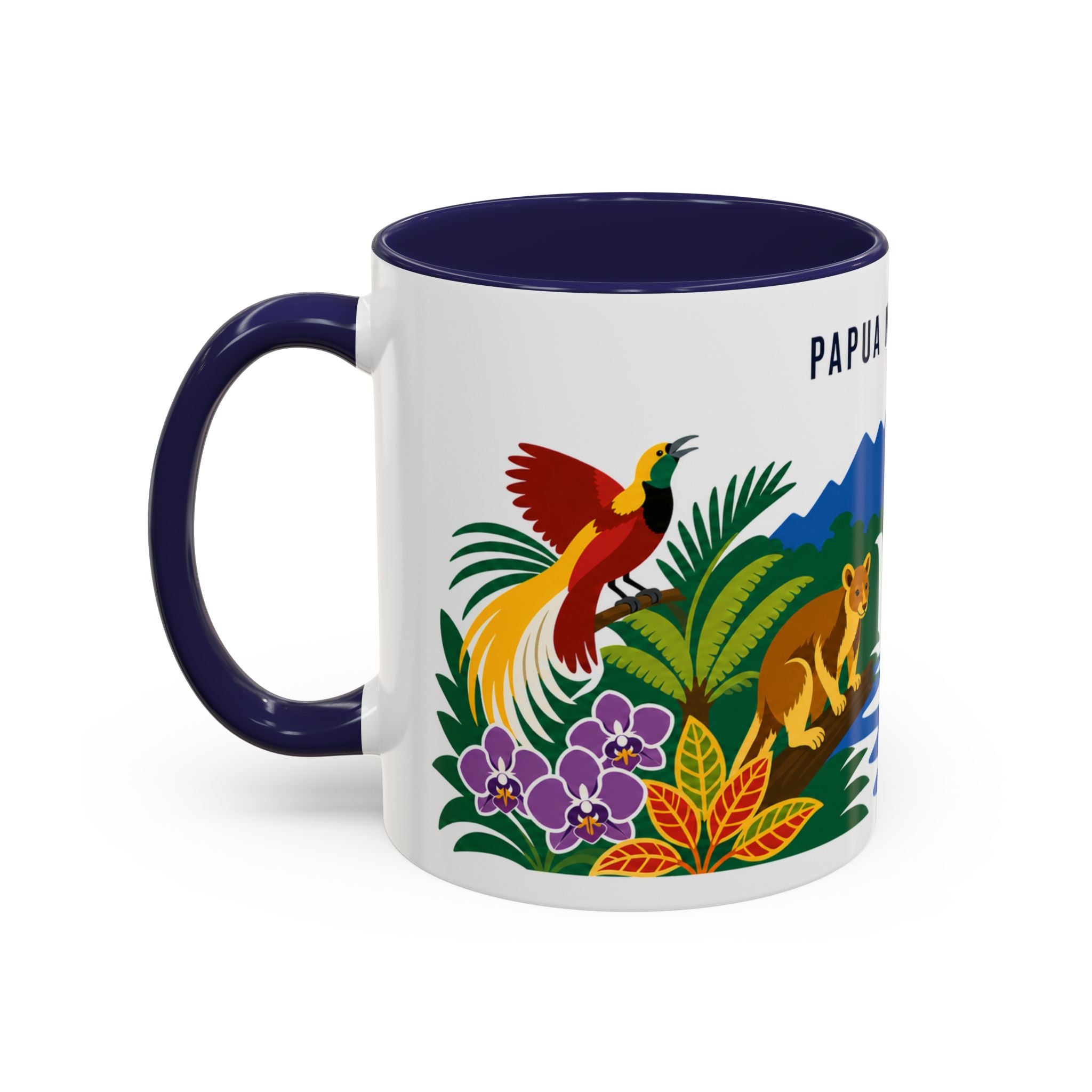 Papua New Guinea Coffee Mug | Travel Souvenir Accent Mug | Country Gift Ceramic Cup 11oz 15oz