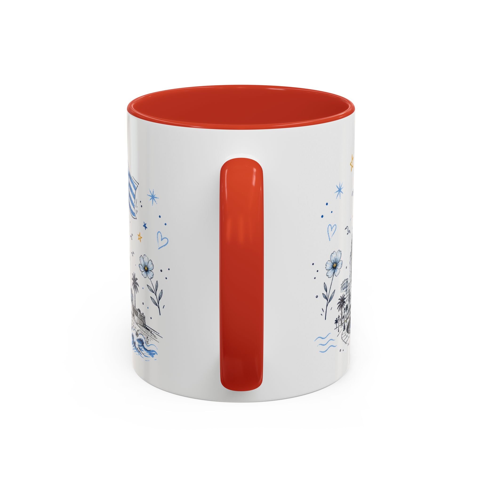 Uruguay Soccer Coffee Mug | World Cup Fan Gift | Accent Color Ceramic 11oz 15oz Match Day Cup