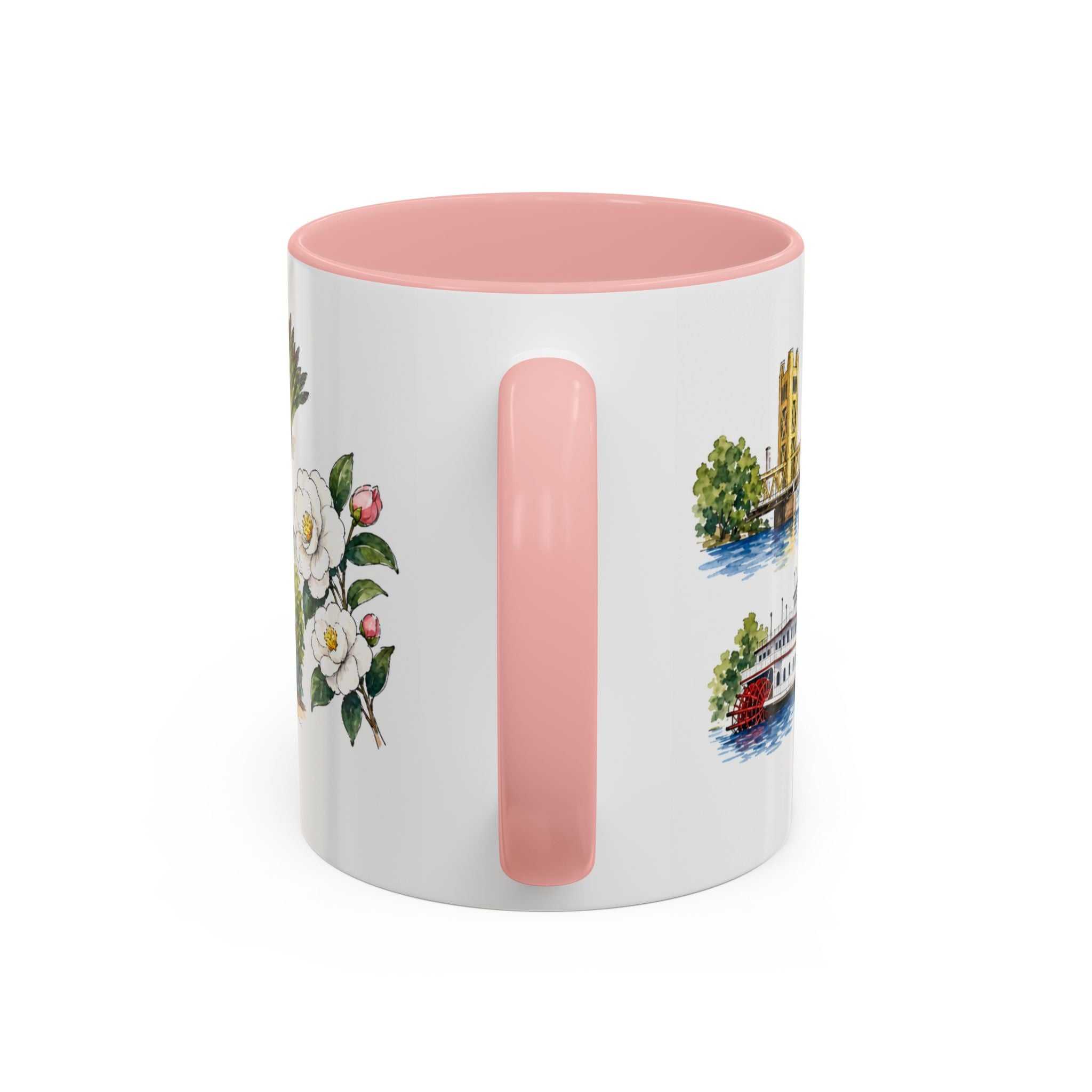 Sacramento Illustrated Travel Mug | City Souvenir Accent Coffee Mug | 11oz 15oz Ceramic Cup