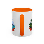 Hawaii Volcanoes Coffee Mug | Travel Destination Souvenir Gift | Accent Color Ceramic 11oz 15oz