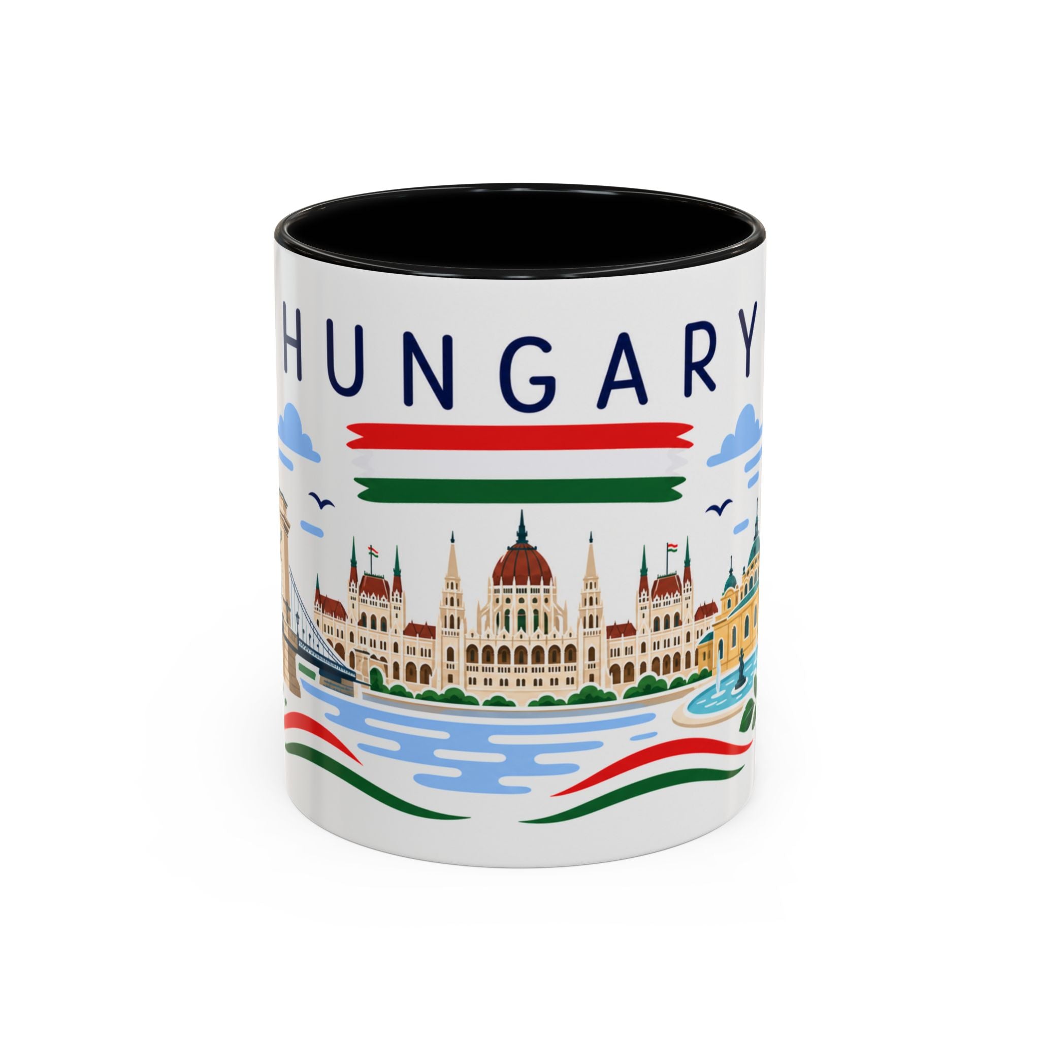 Hungary Coffee Mug | Travel Souvenir Accent Mug | Country Gift Ceramic Cup 11oz 15oz