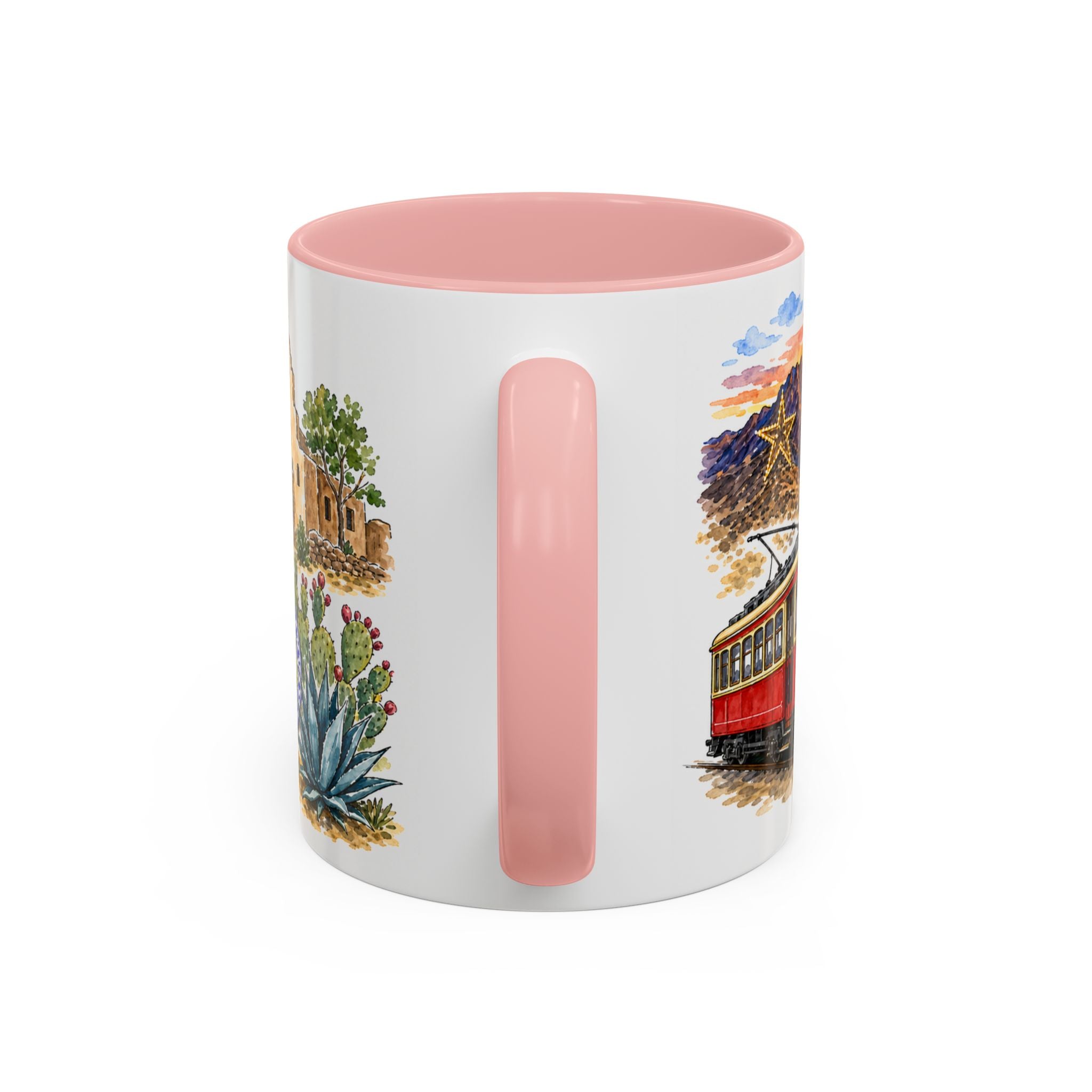 El Paso Illustrated Travel Mug | City Souvenir Accent Coffee Mug | 11oz 15oz Ceramic Cup