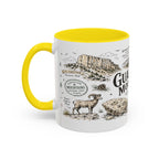Guadalupe Mountains National Park Coffee Mug | Texas Desert Peaks Hiking Gift | Accent Color Ceramic 11oz 15oz