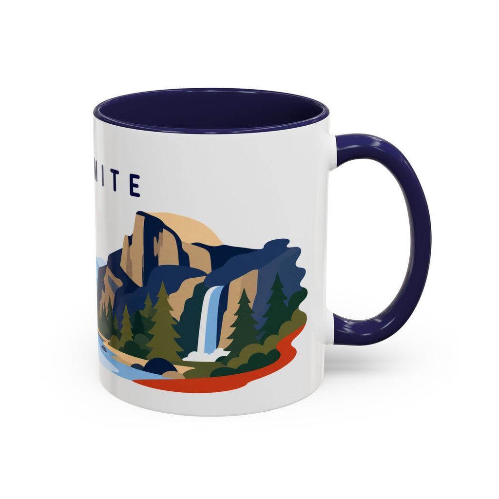Yosemite Coffee Mug | Travel Destination Souvenir Gift | Accent Color Ceramic 11oz 15oz