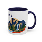 Yosemite Coffee Mug | Travel Destination Souvenir Gift | Accent Color Ceramic 11oz 15oz