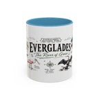 Everglades National Park Coffee Mug | Florida Wetlands Wildlife Kayak Gift | Accent Color Ceramic 11oz 15oz