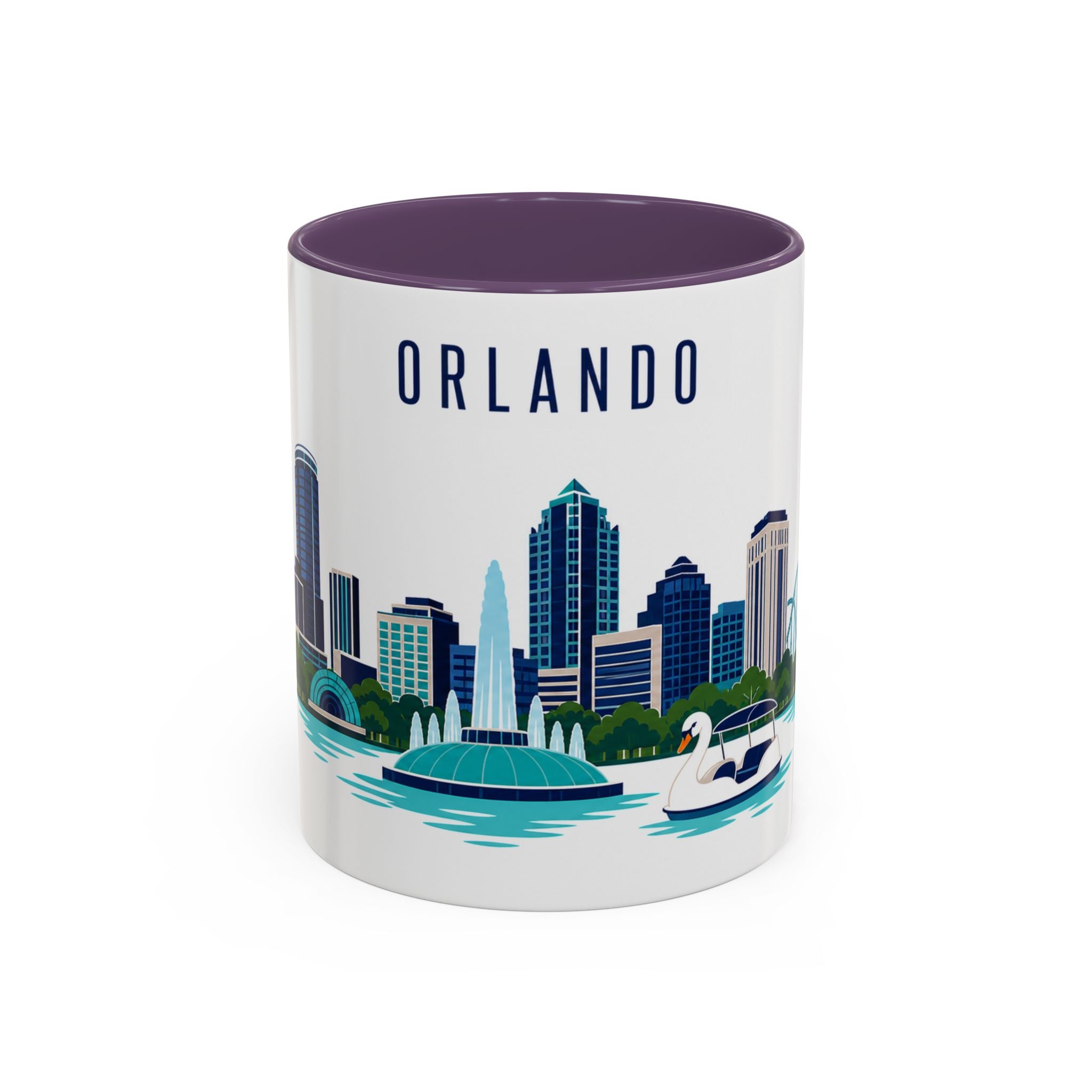 Orlando Coffee Mug | United States Travel Souvenir | Porcelain Decal City Gift | 11oz 15oz Accent Mug